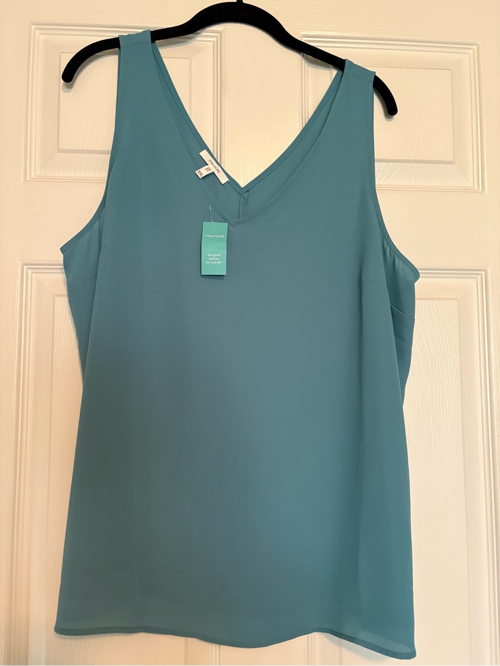 Maurices Teal V-Neck Sleeveless Camisole